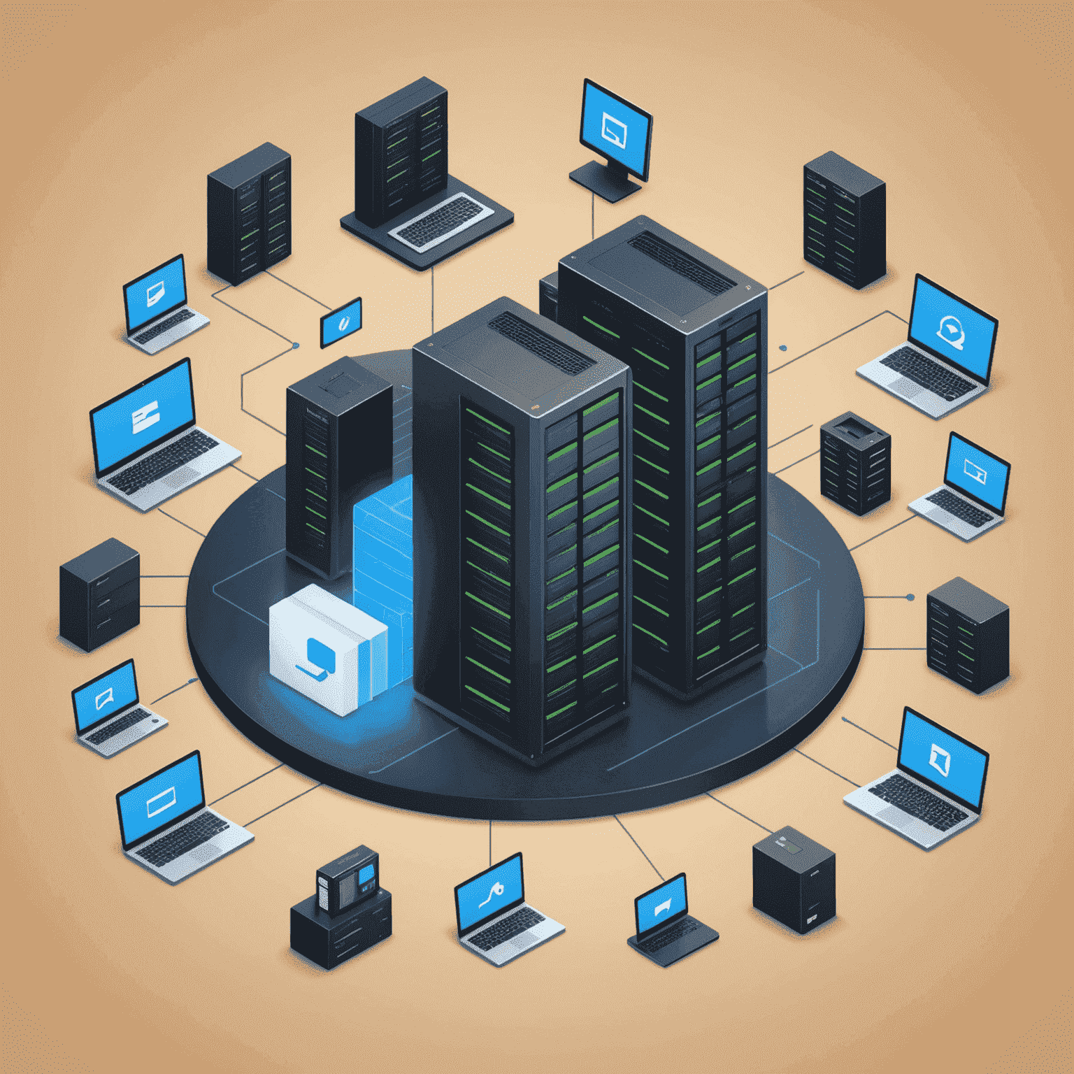 Illustration of secure data storage and ethical data usage practices